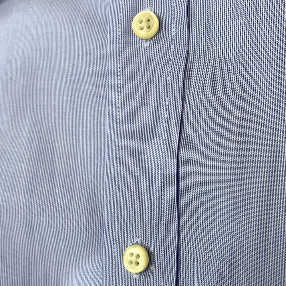 Tommy Hilfiger Men's Dress Shirt 16 (32-33) Blue - Picture 5 of 8